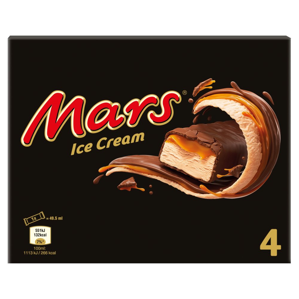 Mars Chocolate Caramel Ice Cream Bars (4 x 40g)