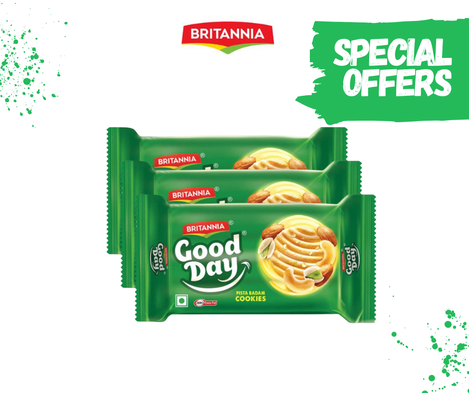 Britannia Pistachio & Almond Cookies -  ( 3 for £1.29)