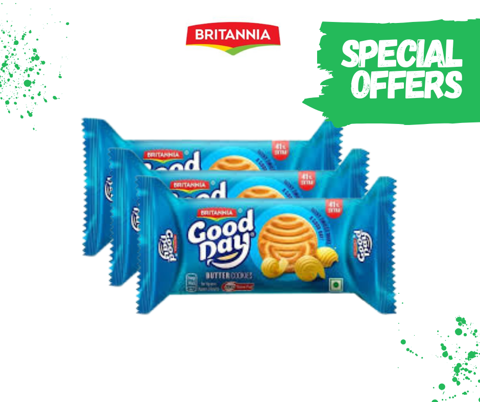 Britannia Good Day Butter Cookies – 72g  ( 3 for £1.29)