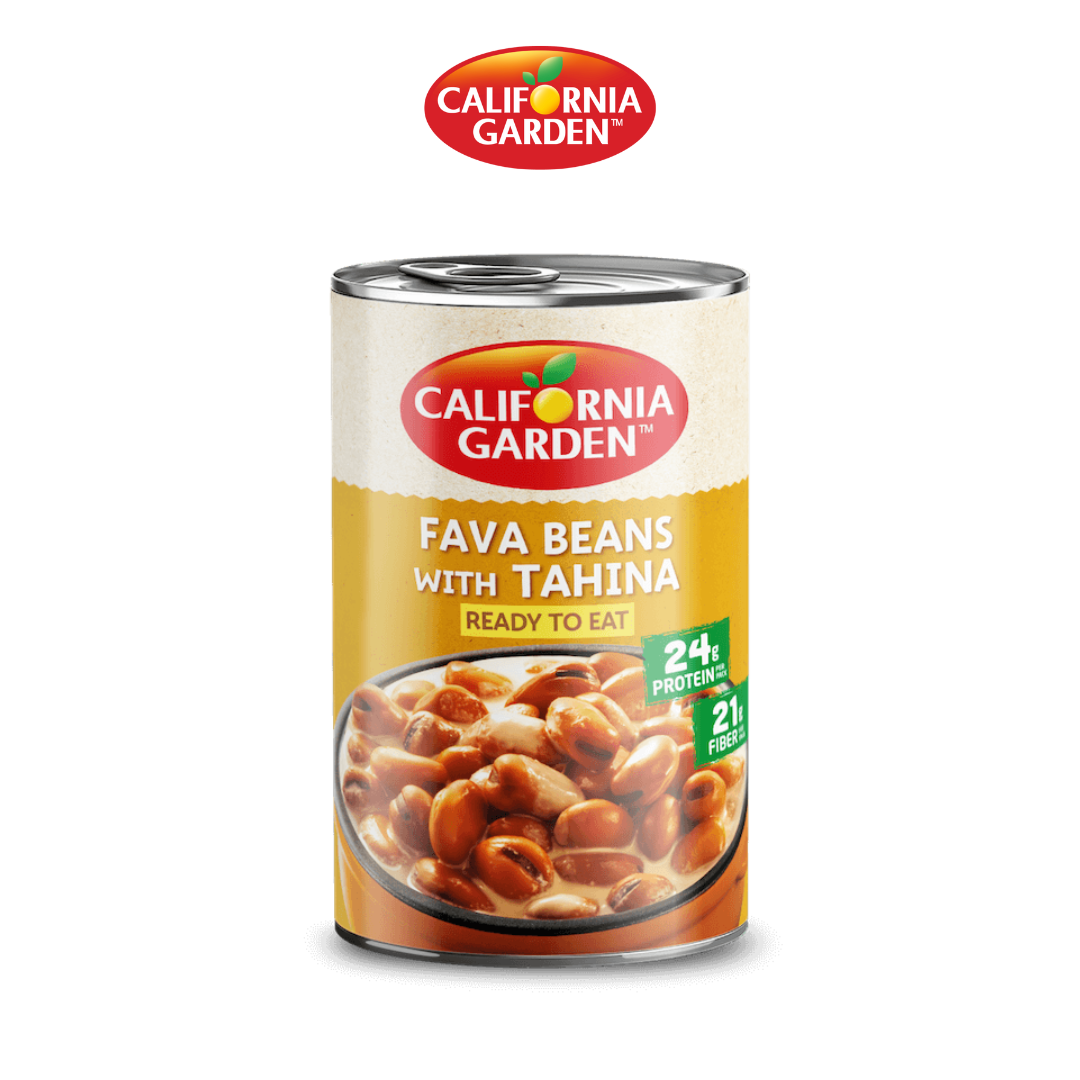 California Garden Fava Beans with Tahina