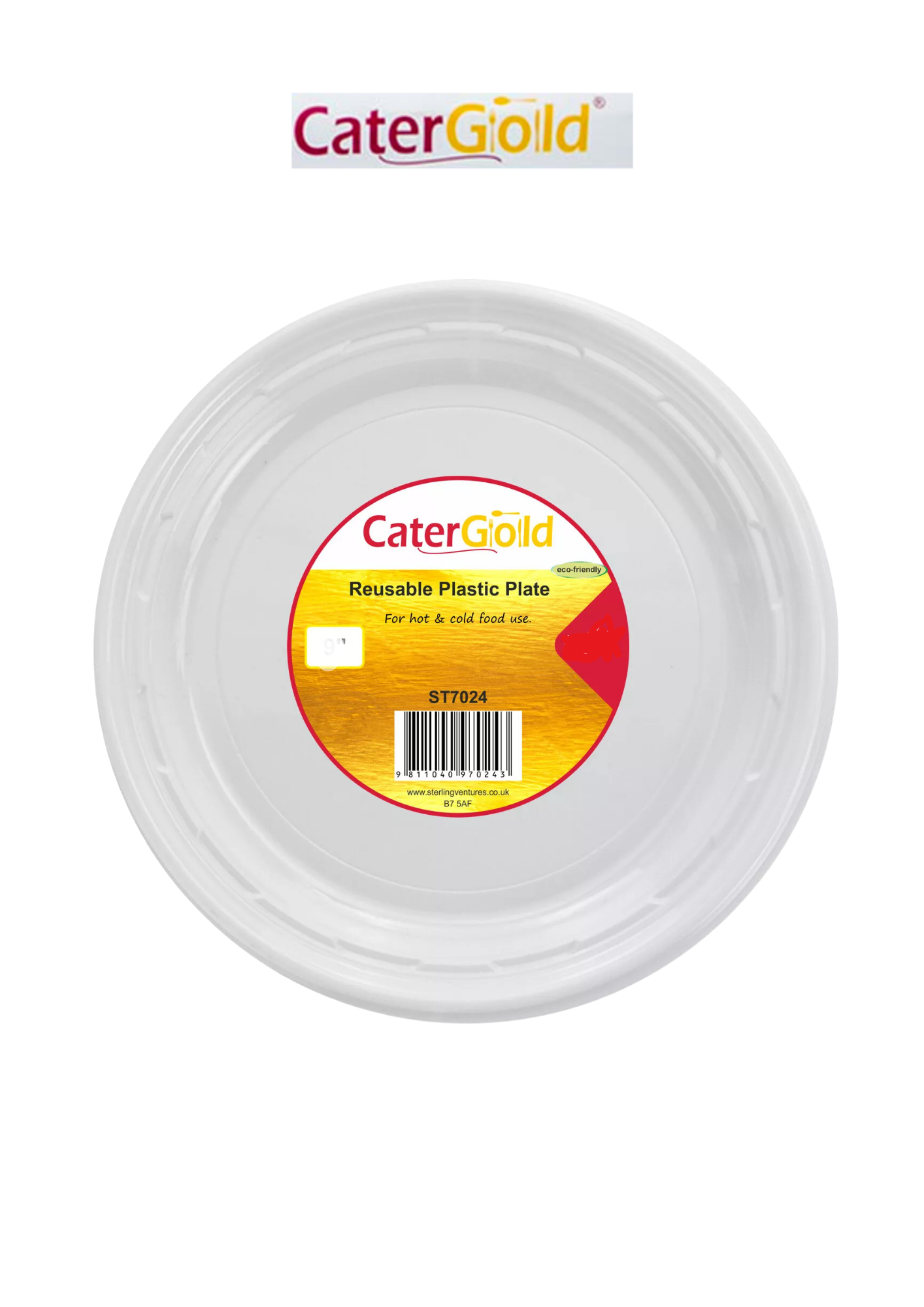 Cater Gold 7" Compostable Sugarcane Bowls 15 Pack