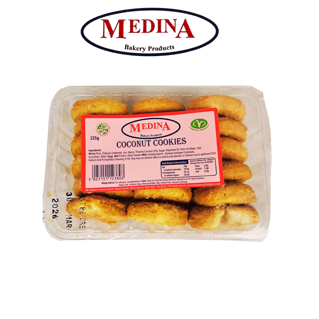 Medina Coconut Cookies 225g