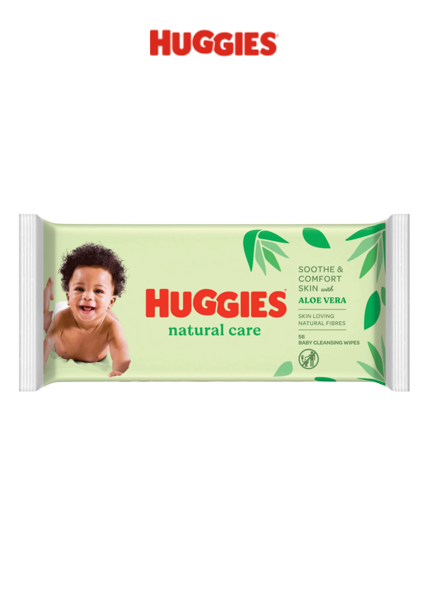 Huggies Natural Care With Aloe Vera Baby Cleaning 56 Wipes