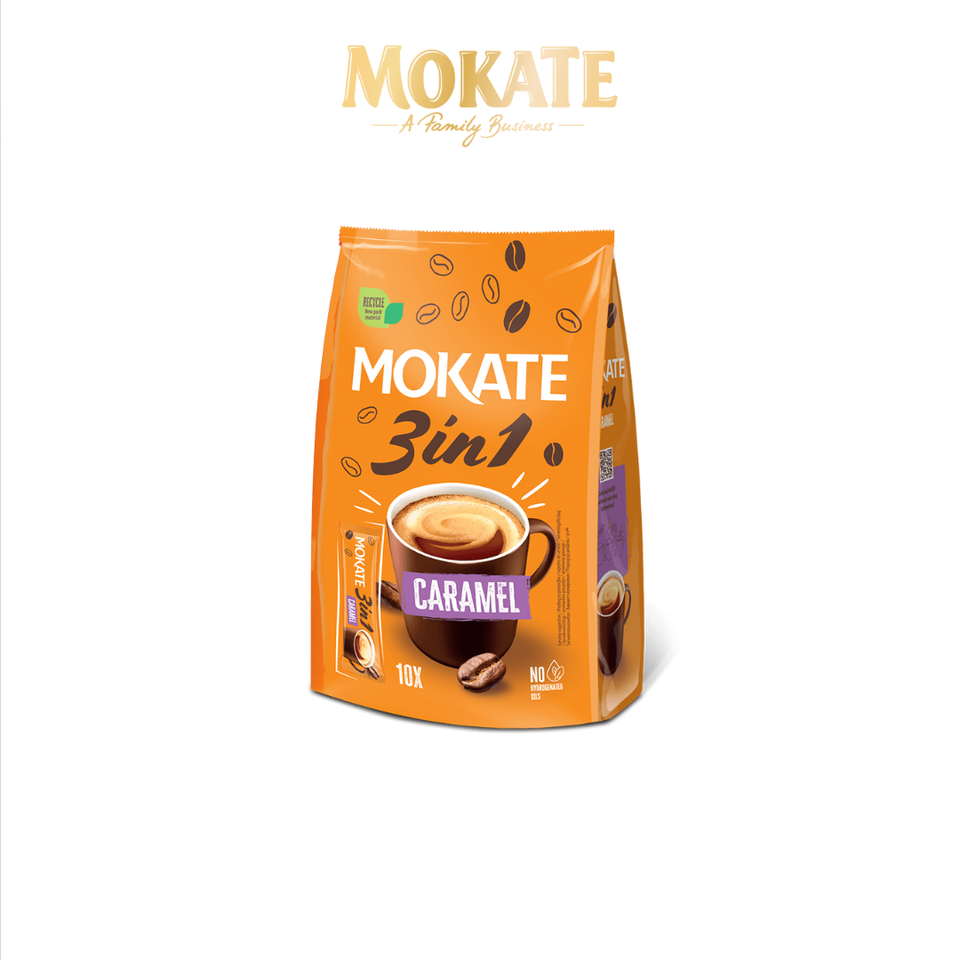 Mokate 3in1 Caramel Roasted Coffee 10x Sachets