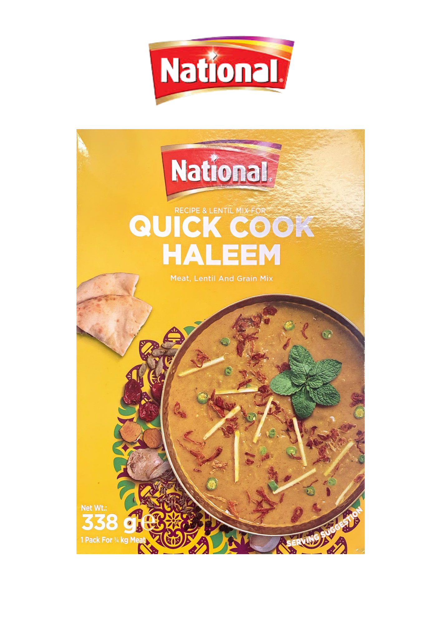 National Quick Cook Haleem - Recipe & Lentil Mix