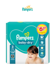 Pampers Baby-Dry Nappies Full Cut Taped Size 3 (6–10 kg)