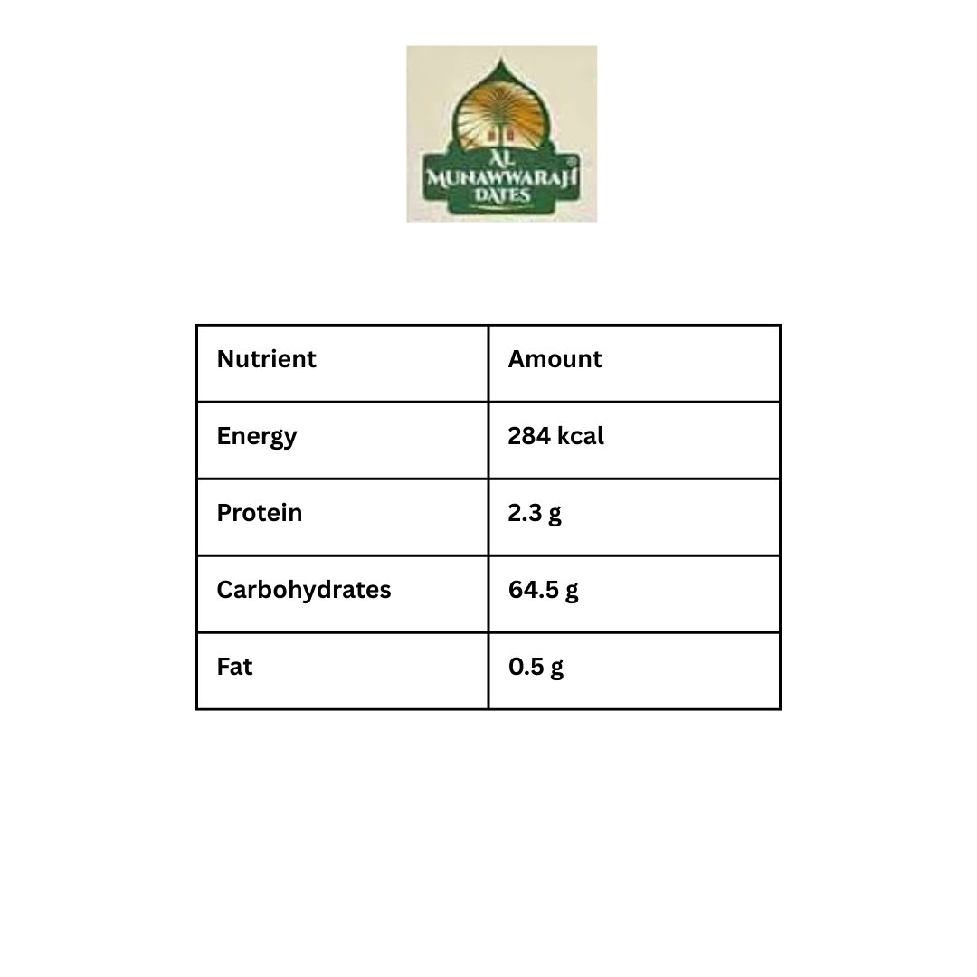 Al Munawwarah Tunisian Dates Deglet Nour Gift Box 1kg