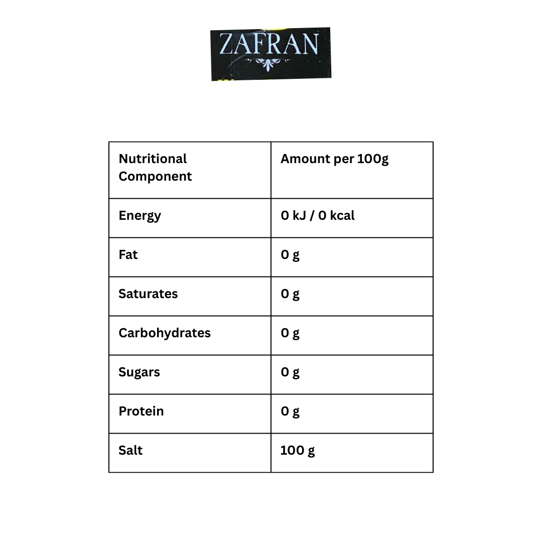 Zafran Himalayan White Salt 850g