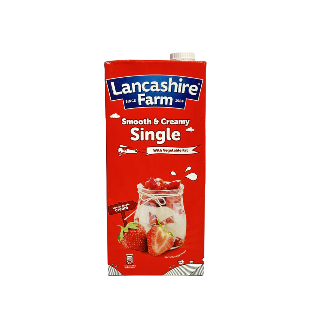 Lancashire Farm Single Cream 1Ltr