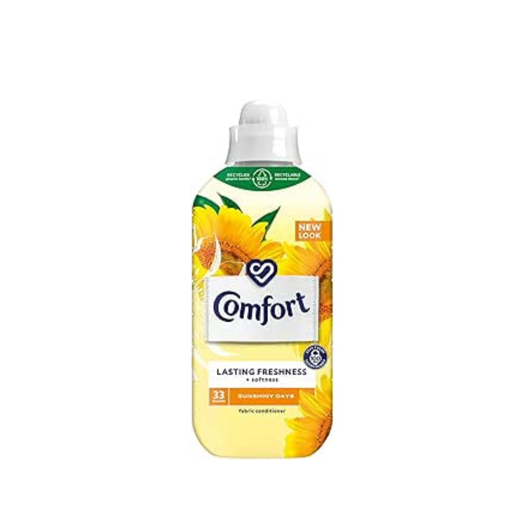Comfort Sunshiny Days Fabric Conditioner, Zesty Orange and Floral Scent 33 Wash - 990 ml