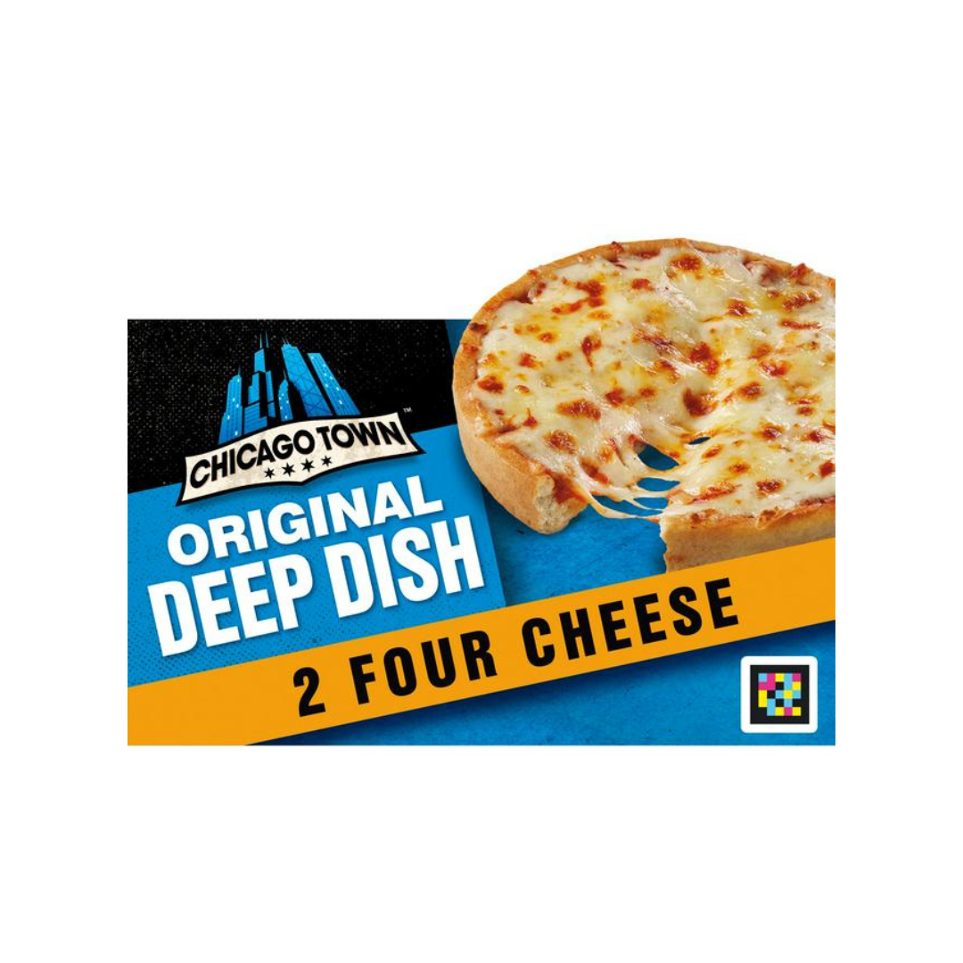 Chicago Town Deep Dish Four Cheese Pizzas x2 (310g)