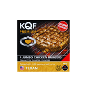 KQF 4 Jumbo Texan Quarter Pounder Chicken Burgers