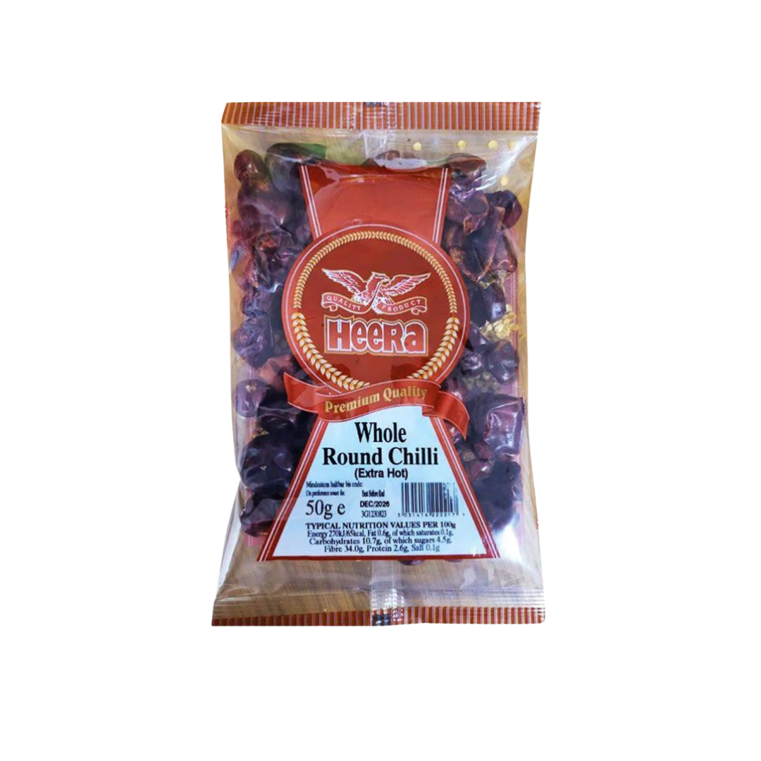 Heera Whole Round Chilli (Extra Hot) 50g