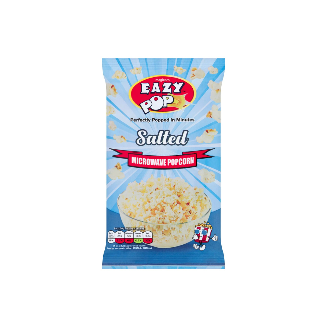 Eazypop Microwave Popcorn Salted 100g