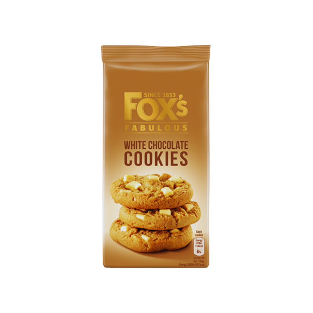 Fox's Fabulous White Chocolate Cookies 180g