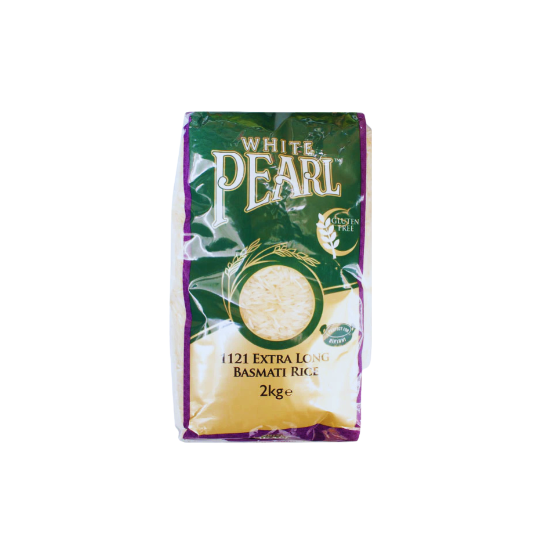 White Pearl 1121 Extra Long Basmati Rice 2kg