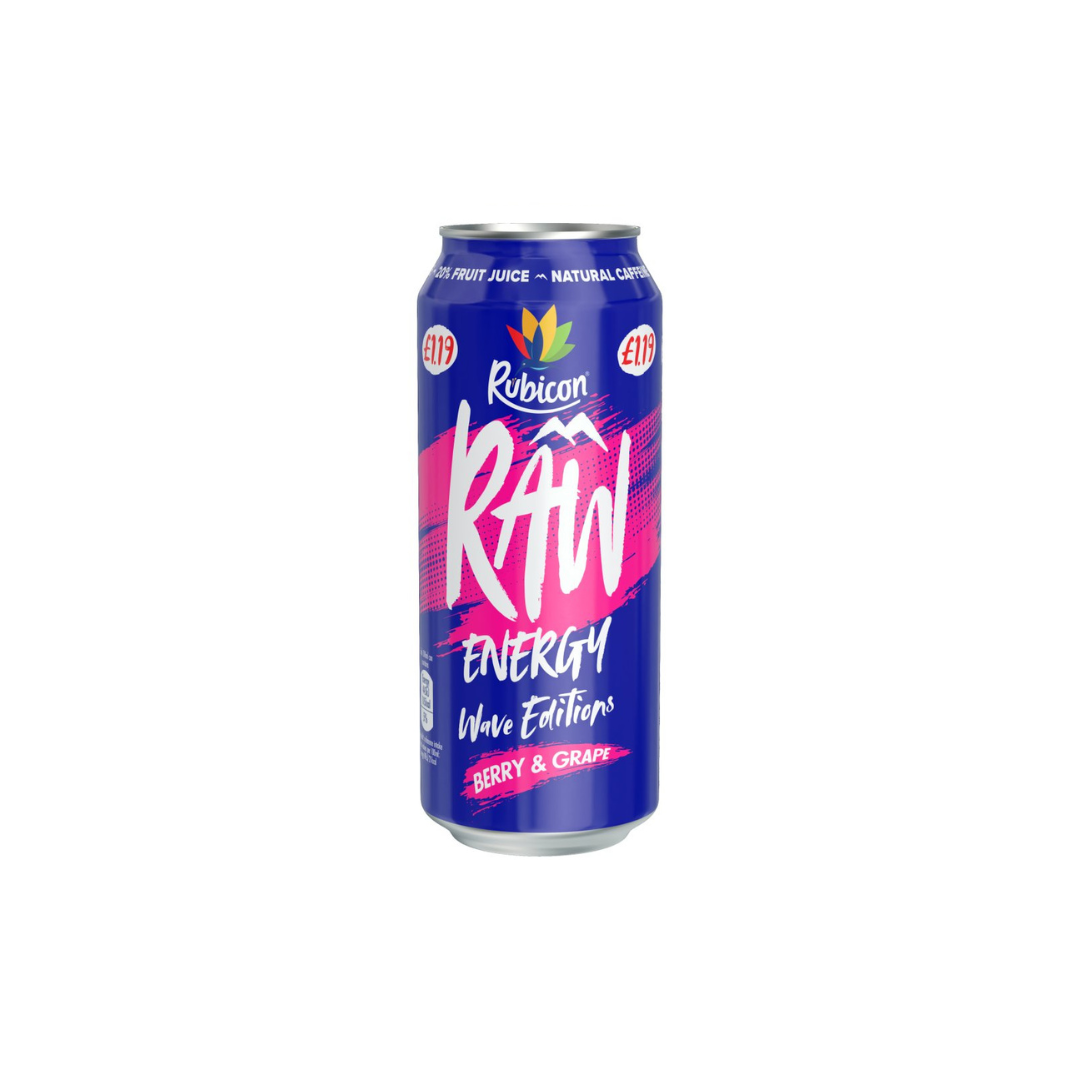 Rubicon Raw Energy Wave Editions Berry & Grape 500ml