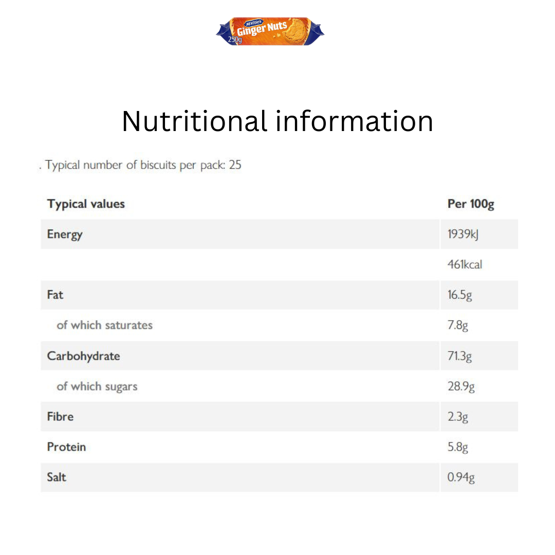 McVitie's Ginger Nut Biscuits – 250g