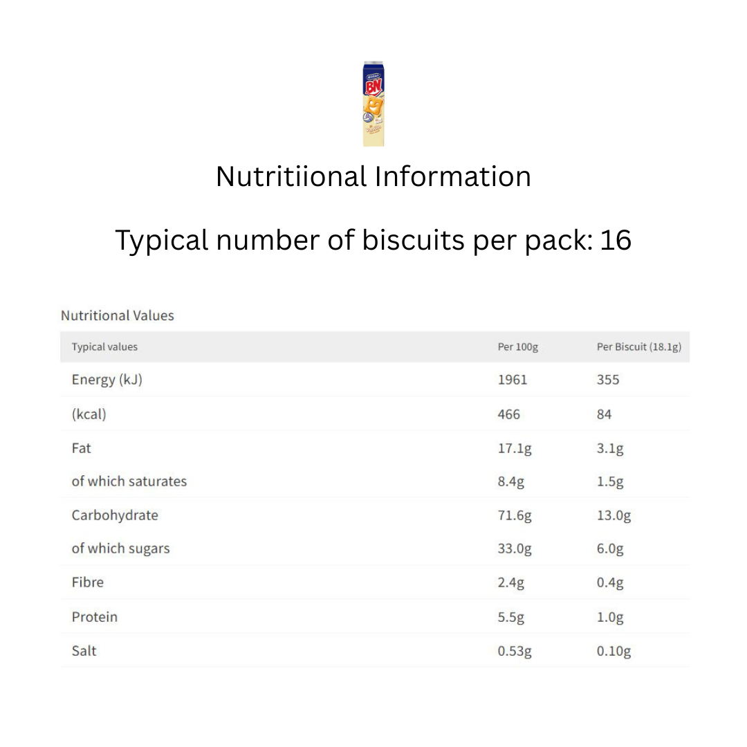 McVitie's BN Vanilla Biscuits – 285g