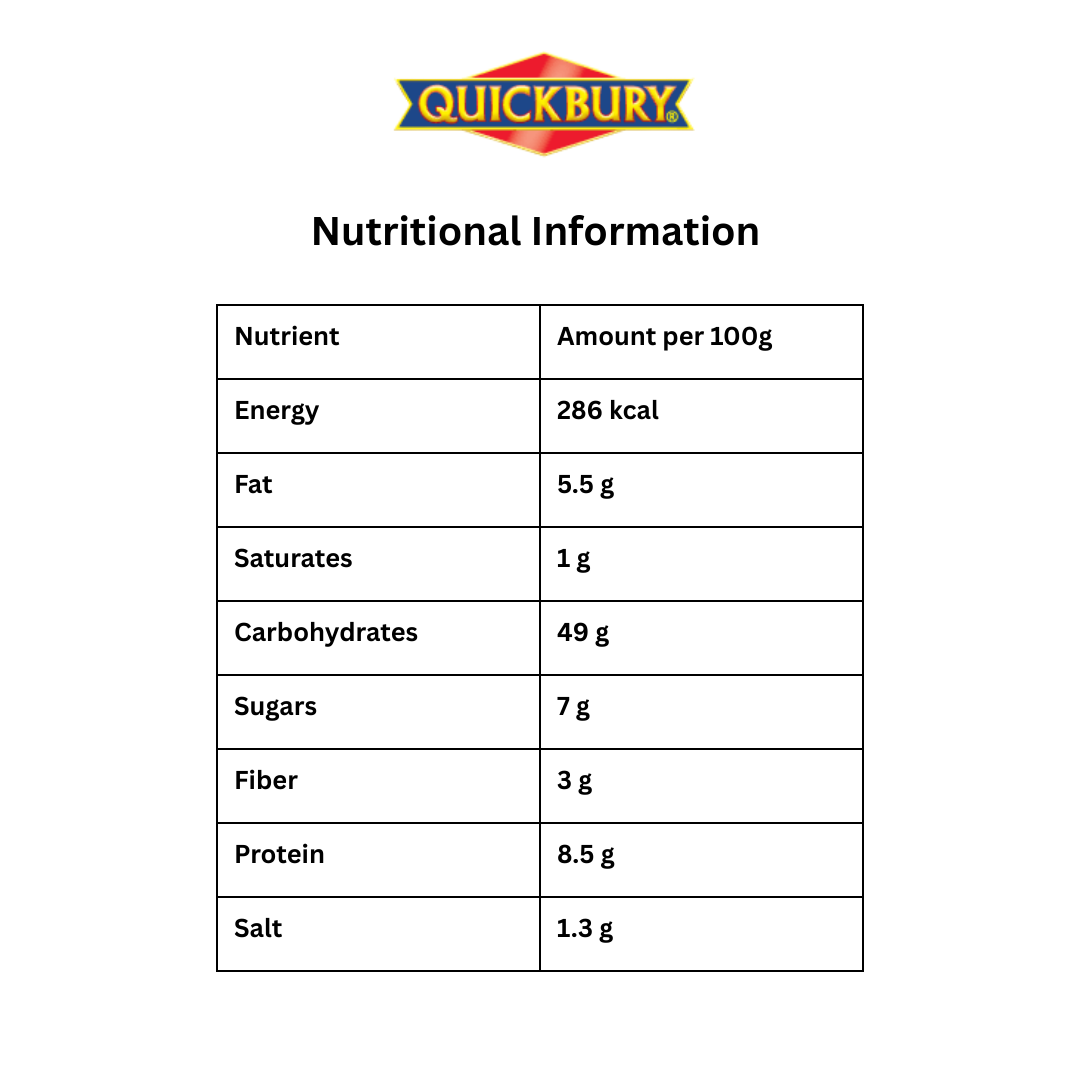 Quickbury Burger Buns Plain 6pk