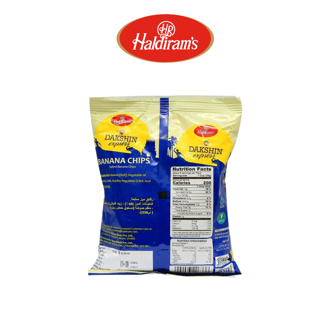 Haldiram's Salted Banana Chips - 180g
