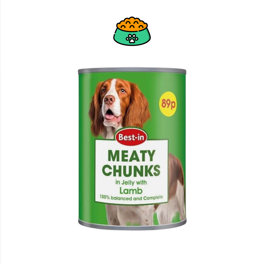 Best-in Meaty Chunks Dog Food Lamb in jelly 400g
