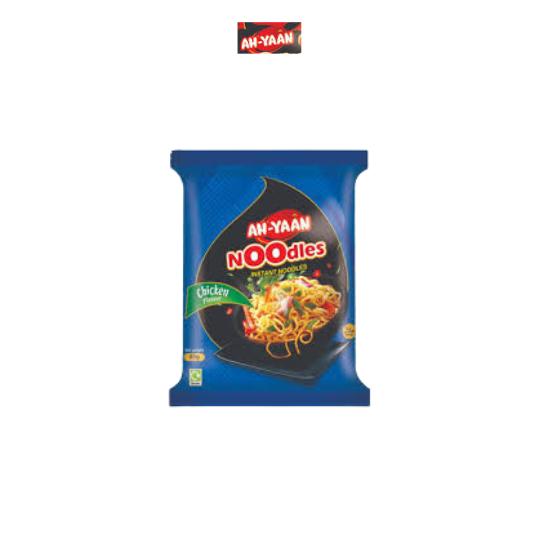 Ah-Yaan Instant Noodles - Curry, Chicken & Korean Extra Spicy Flavours  5x65g (325g)
