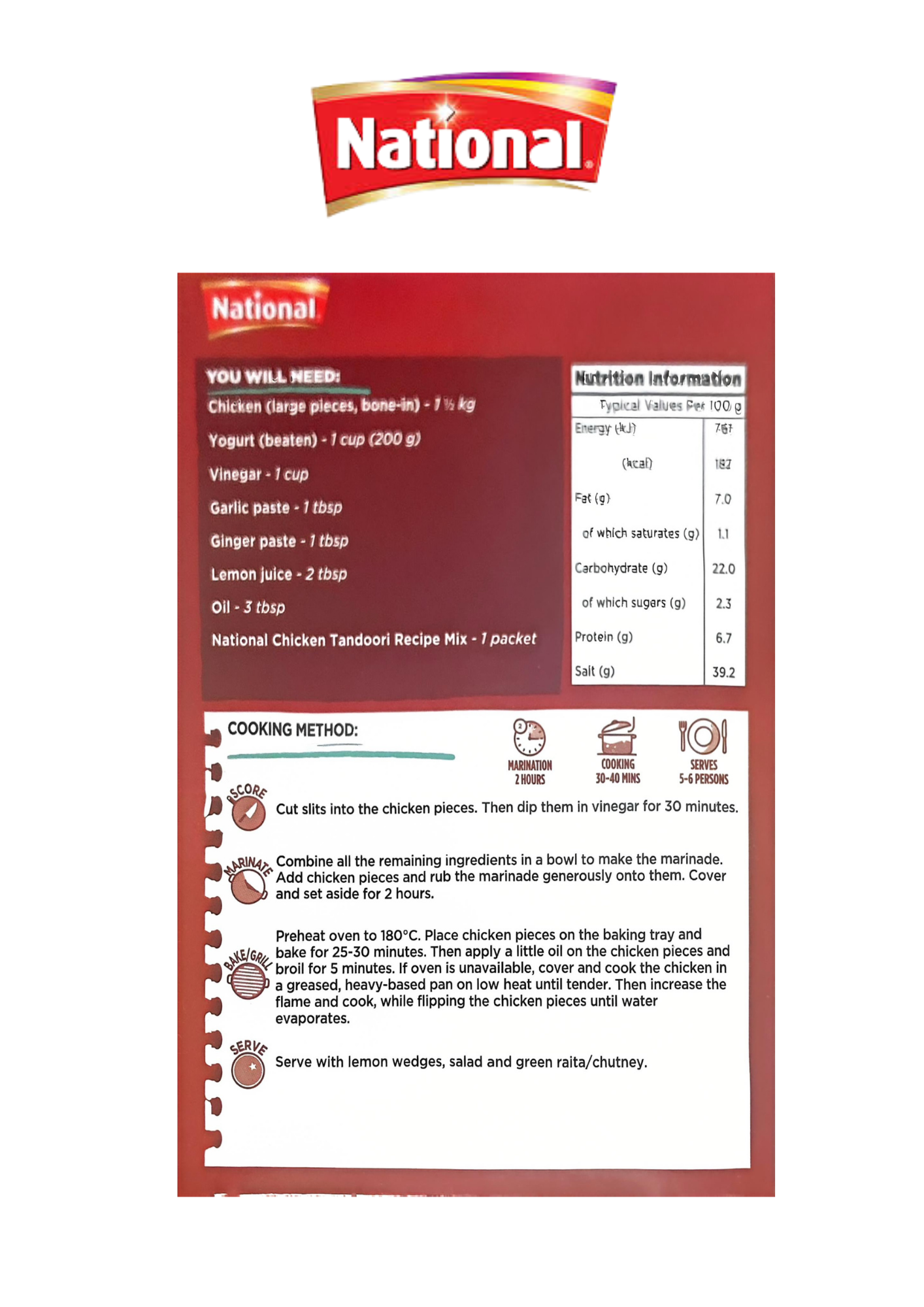 National Chicken Tandoori