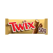 Twix Caramel & Milk Chocolate Fingers Biscuit Snack Bar 50g