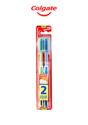 Colgate Double Action Medium Toothbrush - 2 Value pack