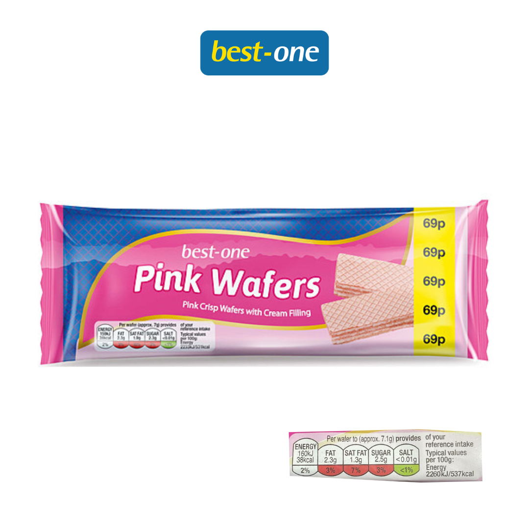 Best one Pink Wafers – 100g