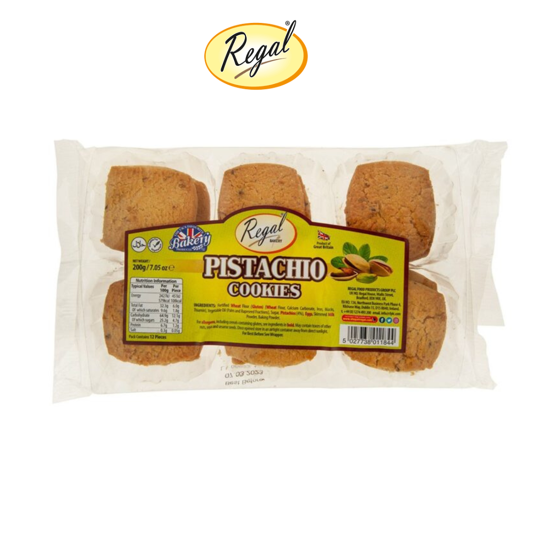 Regal Bakery Pistachio Cookies – 12pcs, 200g