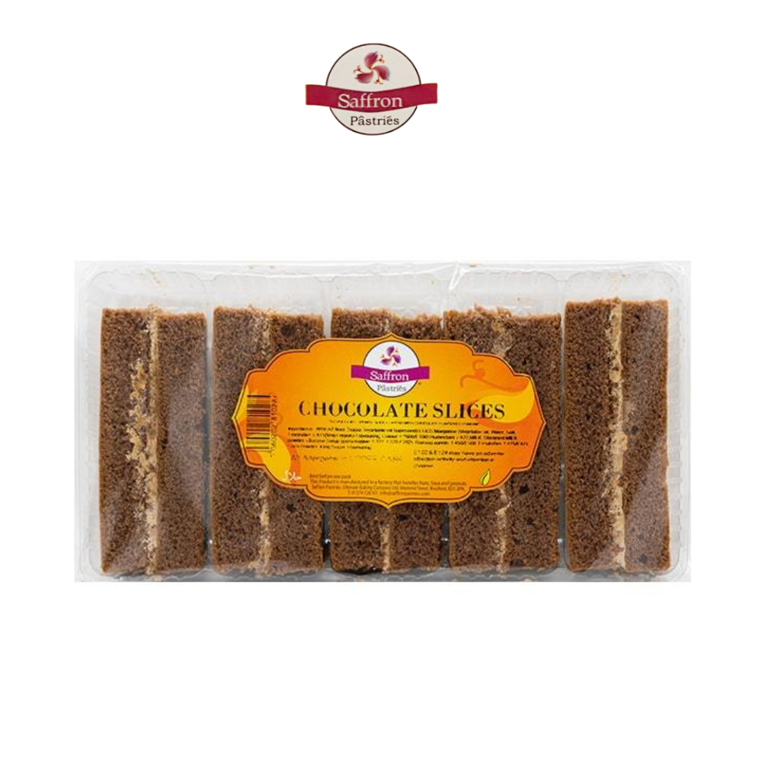 Saffron Delight chocolate Slices – 5 pcs