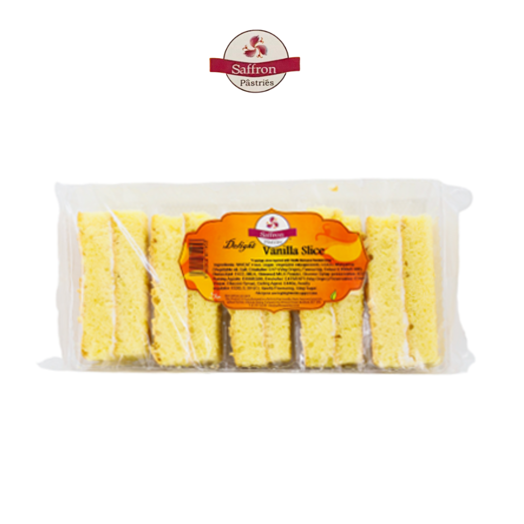 Saffron Delight Vanilla Slices – 5 pcs