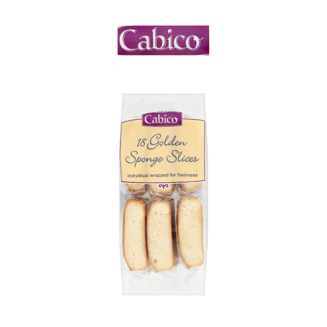 Cabico 18 Golden Sponge Slices – 370g