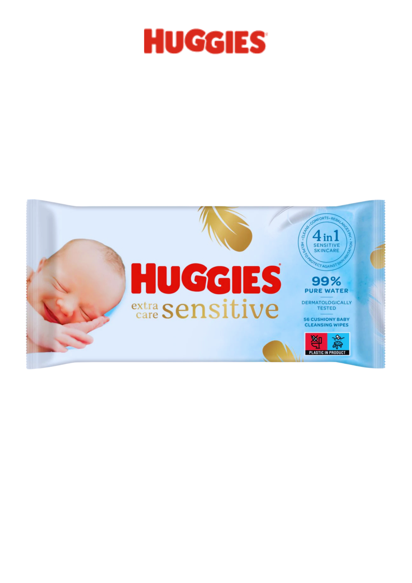 Huggies Extra Care Single Baby Wet Wipes – 56pcs