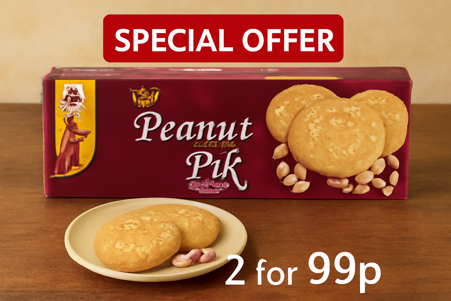 Peanut Pik Biscuits with Crunchy Peanuts 142g