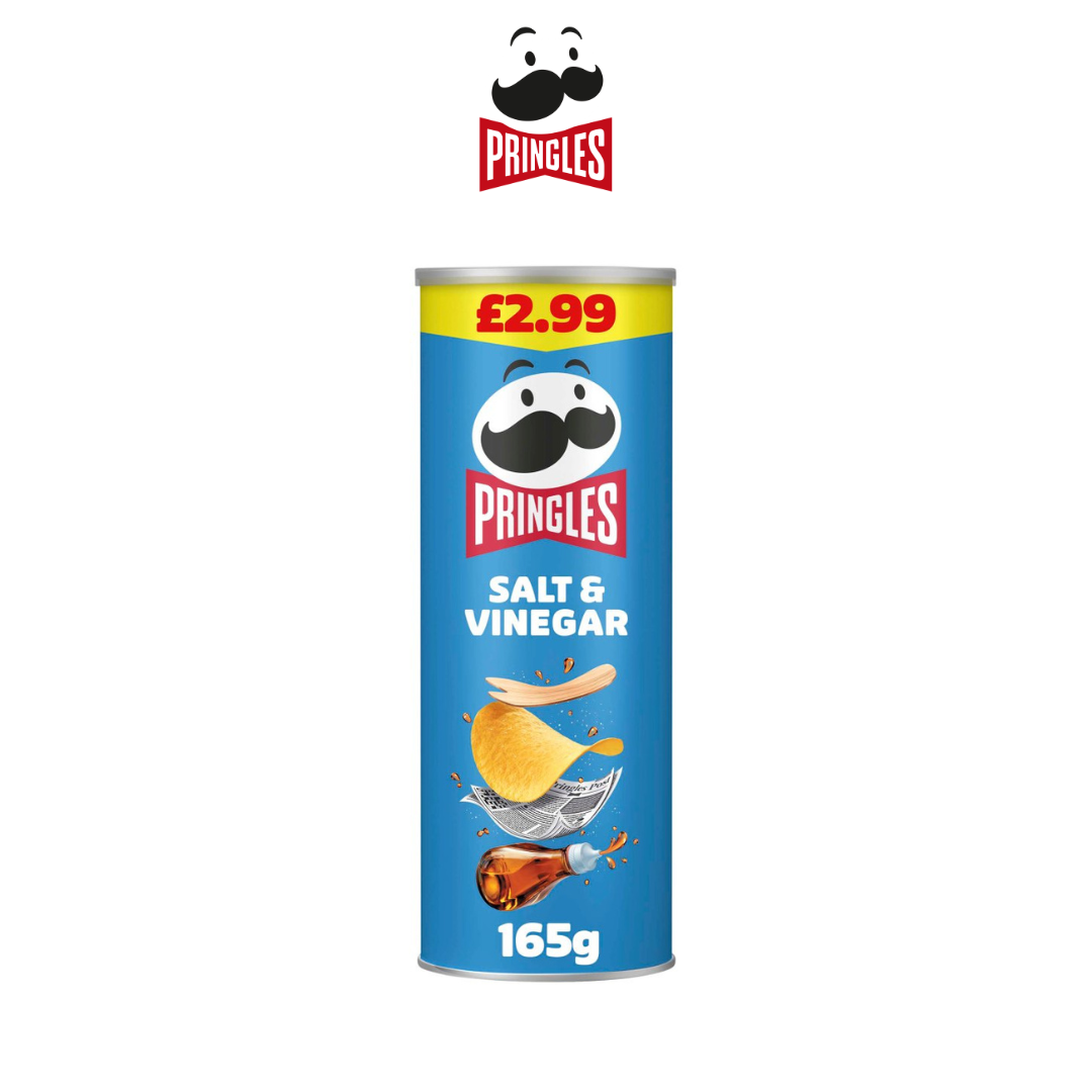 Pringles -  Salt & Vinegar Flavour - 165g