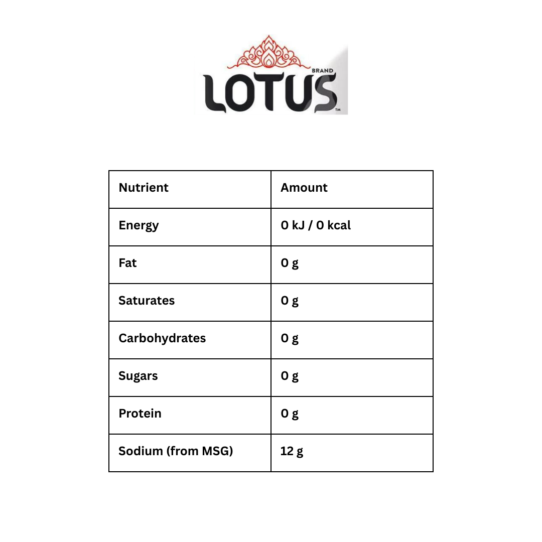 Lotus Flavour Enhancer 500g (Monosodium Glutamate – MSG) (Copy)