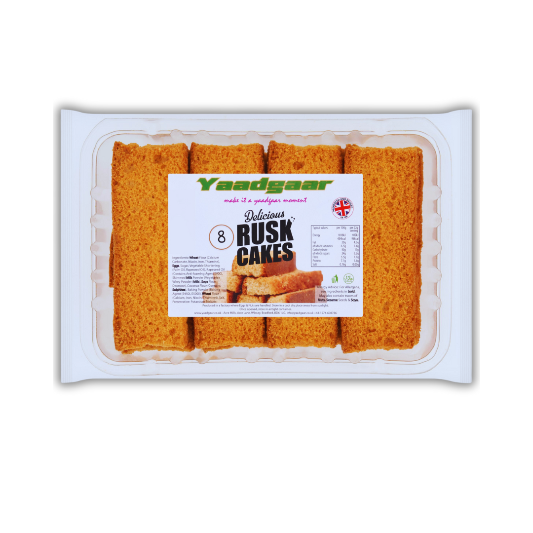 Yaadgaar Delicious Rusk Cakes – 8 Pack