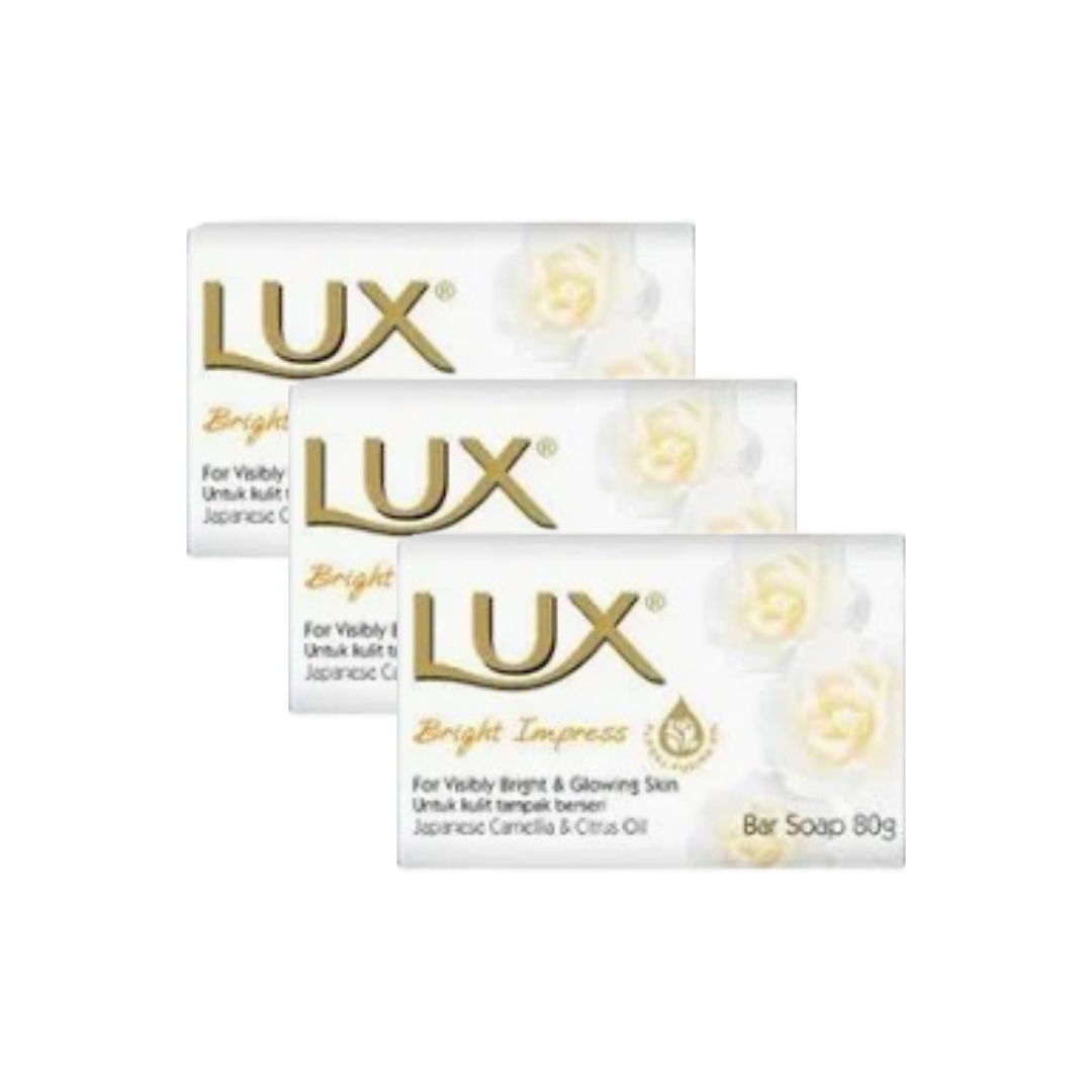 Lux Bright Impress Soap Bar (3 x 80g)