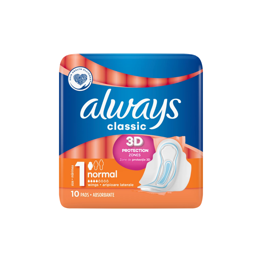 Always Wrappers Classic Regular Size 1 Pack of 10