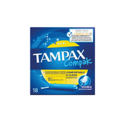 Tampax Compact Regular Applicator Tampons Box x18