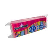 Super Bright Sponge Scourer 20pk