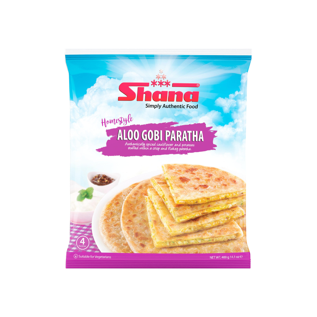 Shana Homestyle Aloo Gobi Stuffed Paratha 4 Pieces 400g