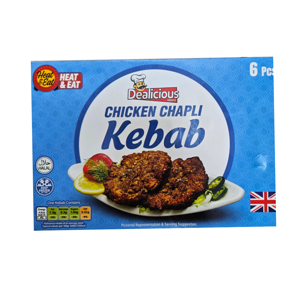 Dealicious Mealz 6 Chicken Chapli Kebab