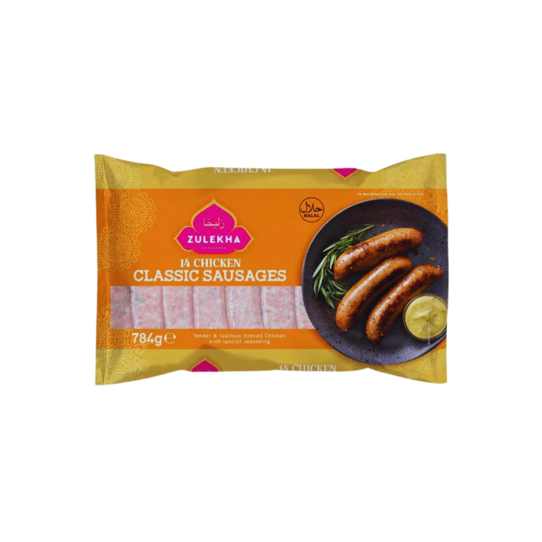 Zulekha 14 Chicken Classic Sausages 784g