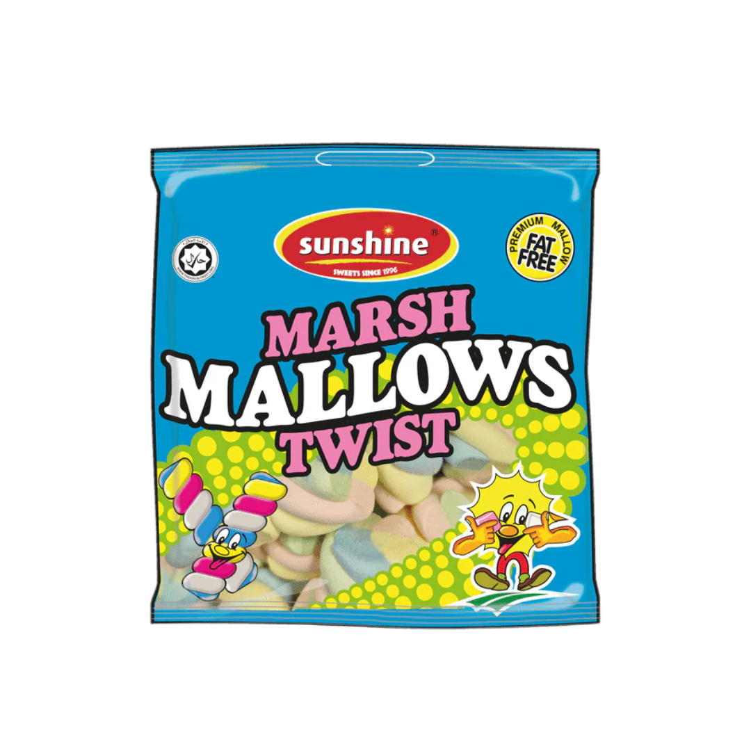 Sunshine Marsh Mallows Twist 100g