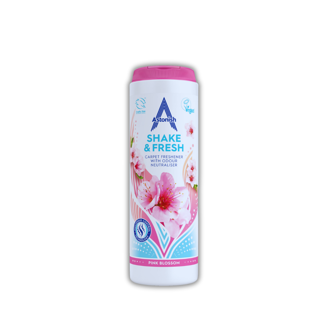 Astonish Pink Blossom Carpet Freshener with Odour Neutraliser 350g