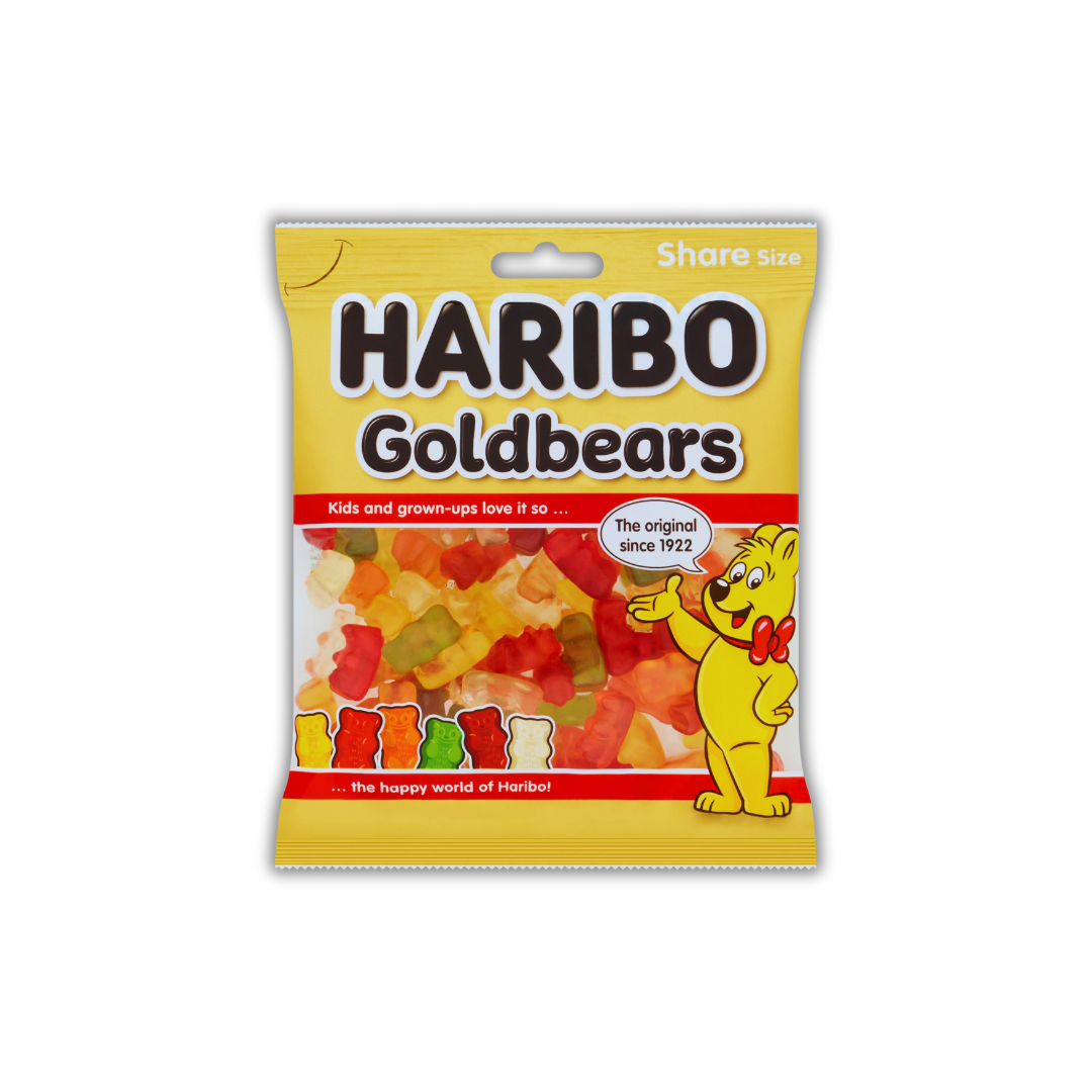 HARIBO Goldbears Jelly Fruit Flavour Sweets 80g